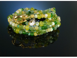 Fancy Green! Lange Kette oder Armband Peridot Lemoncitrin...