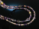 Fancy Violet! Lange Kette oder Armband Silber rot vergoldet lila Amethyst Opal Achat