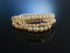Historische Akoya Zuchtperlenkette Wei&szlig; Gold 585 Diamant um 1930 Perlenkette