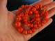 Exquisite riesige feinste Lachs Korallen Kette Edelkoralle Gold 585