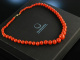 Exquisite riesige feinste Lachs Korallen Kette Edelkoralle Gold 585
