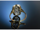 Art Deco um 1915! Altschliff Diamant Ring Gold 585 ca. 0,85 ct