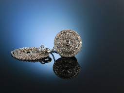 Edler Diamantanh&auml;nger mit Kette Wei&szlig;gold 750 Diamanten 0,55 ct