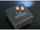 Flower Power! Ohrringe Gold 750 Citrine Diamanten 