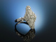 Edwardian like! Ring Wei&szlig; Gold 750 Diamanten 0,85 ct