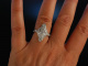 Edwardian like! Ring Wei&szlig; Gold 750 Diamanten 0,85 ct