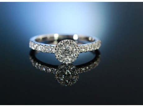 Love you! Verlobungsring Diamant Ring Wei&szlig; Gold 750 0,65 ct