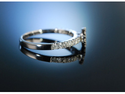 Love you! Verlobungsring Diamant Ring Wei&szlig; Gold 750...