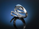 Diamond Loop! Ring Wei&szlig; Gold 750 Diamanten 0,9 ct