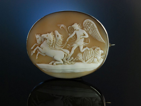 Exquisite Kamee Allegorie des Sieges England um 1840 Silber Gemme Cameo