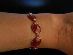 Indian Summer! Armband Silber 925 ros&eacute;vergoldet...