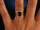 Remember me! Historischer Ring Gold 750 Saatperlen England um 1820