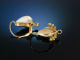 Trachten Ohrringe Gold 585 Grandln Granat Österreich um 1900