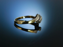 Fifties! Klassischer Ring Gold 585 Diamanten Brillantring