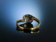 Fifties! Klassischer Ring Gold 585 Diamanten Brillantring