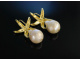 Seesterne! Ohrringe barocke Zuchtperlen Silber 925 vergoldet