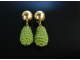 Soft Green! Ohrringe Silber 925 vergoldet Peridots