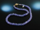 Tansanian Blue! Exquisite Tansanit Kette Gold 585 ca. 200 Carat