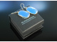 Ocean Blue! Ohrringe Silber 925 vergoldet Blauachat
