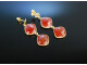 Inka Red! Ohrringe Silber 925 vergoldet Karneol