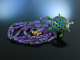 Neat Turtle! Lange Kette mit Schildkrte Amethyst Achat Silber 925