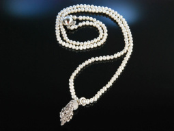 Diamond Tassel! Lange Kette mit Diamant Quaste 1,95 ct...