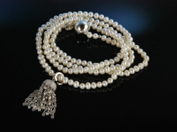 Diamond Tassel! Lange Kette mit Diamant Quaste 1,95 ct...