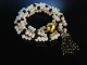 Diamond Tassel! Lange Kette Zucht Perlen Diamant Quaste 2,15 ct Gold 750