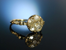 Seltener Glanz des Rokoko! Historischer Diamant Ring um...