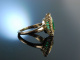 Kolumbianisches Grün! Feiner Smaragd Ring Gold 750 Brillanten 0,8 ct