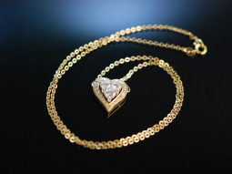 Diamond Heart! Wundervolles Herz Collier Brillanten 1,9...