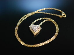 Diamond Heart! Wundervolles Herz Collier Brillanten 1,9...