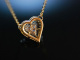 Diamond Heart! Wundervolles Herz Collier Brillanten 1,9 ct Gold 750