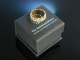 Massiv und Funkelnd! Schwerer Ring Gold 750 Brillanten 0,35 ct 11 Gramm