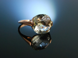 Twinkling Green! Ring Silber 925 ros&eacute;vergoldet...