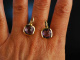Italian Style! Groe Ohrringe Gold 750 Amethyste Schachbrettschliff