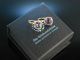 Italian Style! Groe Ohrringe Gold 750 Amethyste Schachbrettschliff