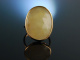 Italian Style! Großer Ring Rosé Gold 750 Yellow Saphir Schachbrettschliff