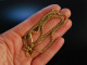 Kunstvolle Glieder! Massive historische Hals Kette Gold 750 M&uuml;nchen um 1900