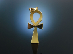 Anch Symbol Lebensschleife &Auml;gyptisches Kreuz Gold 585 Kairo 1995