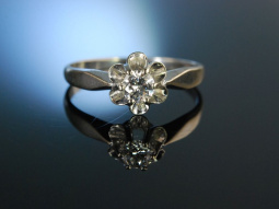 Marry Me! Verlobungsring Solit&auml;r Diamant Ring Wei&szlig;gold 585 Brillant 0,3 ct