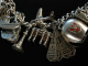 Witty Charms! Bettelarmband Sterling Silber London um 1970 Charmbracelet