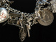 Witty Charms! Bettelarmband Sterling Silber London um 1970 Charmbracelet