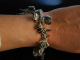 Witty Charms! Bettelarmband Sterling Silber London um 1970 Charmbracelet