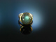 Edles Blau! Ring Silber 925 vergoldet Labradorit Cabochon 