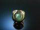 Edles Blau! Ring Silber 925 vergoldet Labradorit Cabochon 