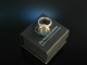 Edles Blau! Ring Silber 925 vergoldet Labradorit Cabochon 