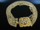 Mnchner Biedermeier! Historische Kropf Kette Silber vergoldet Schaumgold 6reihig um 1840