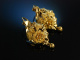 Münchner Biedermeier! Wundervolle Ohrringe Gold 750 Blütenmotive um 1840