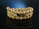 Schöne Perlen! Kette Akoya Zuchtperlen Schließe Weiß Gold 585